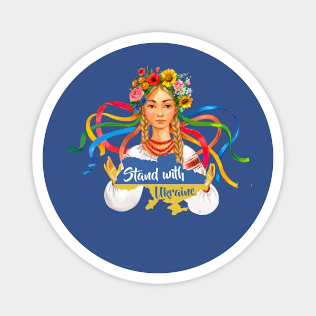 3rd Design From Artist Living In Ivano-Frankivsk, Ukraine Magnet by The Christian Left